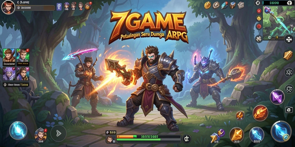Tampilan menarik dari gameplay ARPG di 7GAME.
