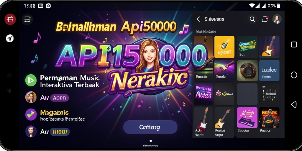 Tampilan menarik dari permainan musik API5000 dengan gameplay yang seru.