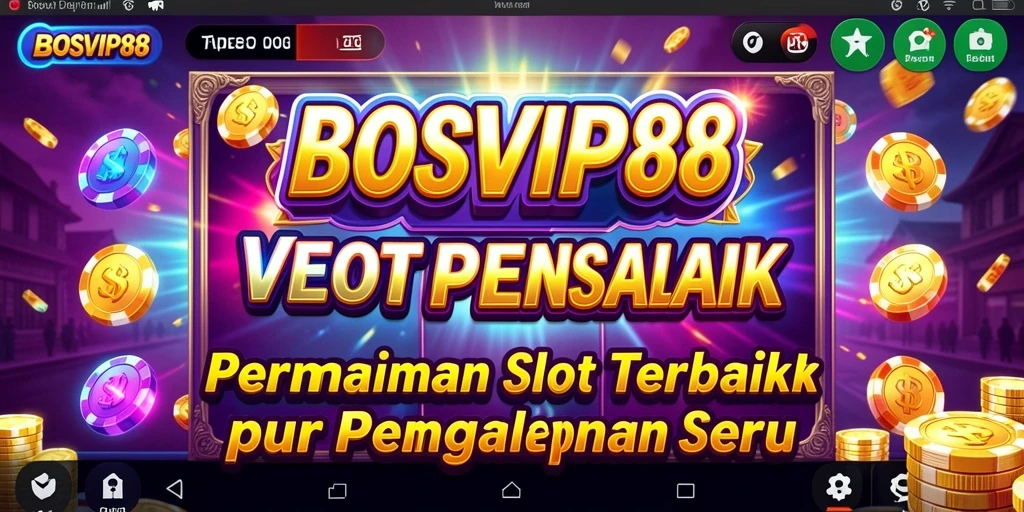 Screenshot BOSVIP88 menampilkan serunya permainan Slot yang memikat.