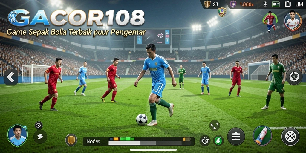 Tampilan menarik dari gameplay GACOR108 dalam sepak bola.
