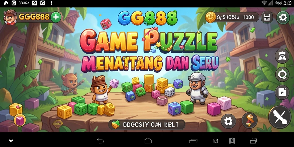 Tampilan gameplay GGG888, menampilkan tantangan puzzle seru.