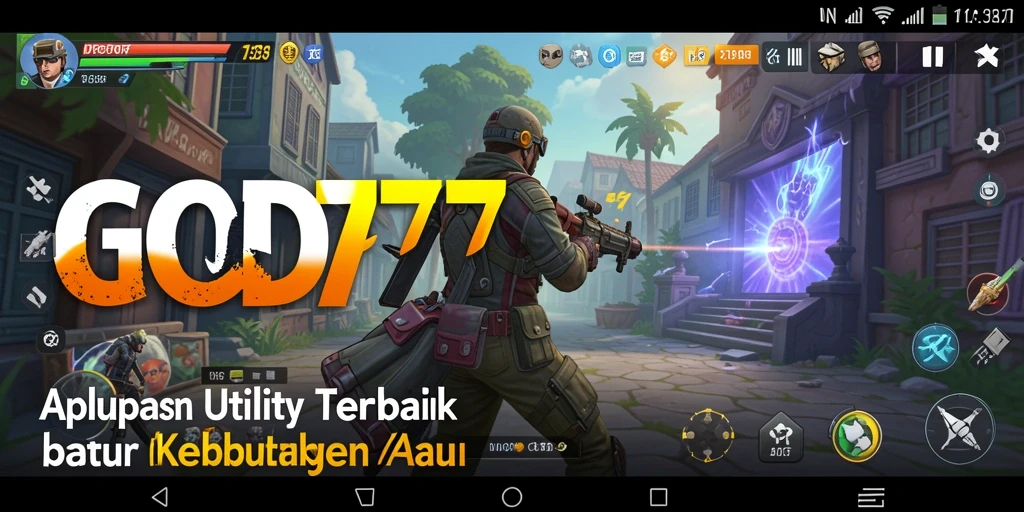 Tampilan utama GOD77 menampilkan fitur Utility yang memudahkan pengguna.