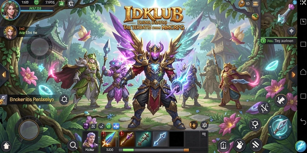 Gameplay seru dan interaktif dalam dunia MMORPG IDKLUB.