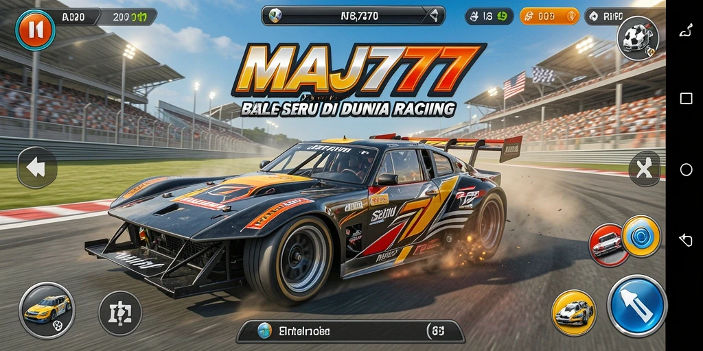 Tampilan gameplay Racing yang mendebarkan di MAJ777.