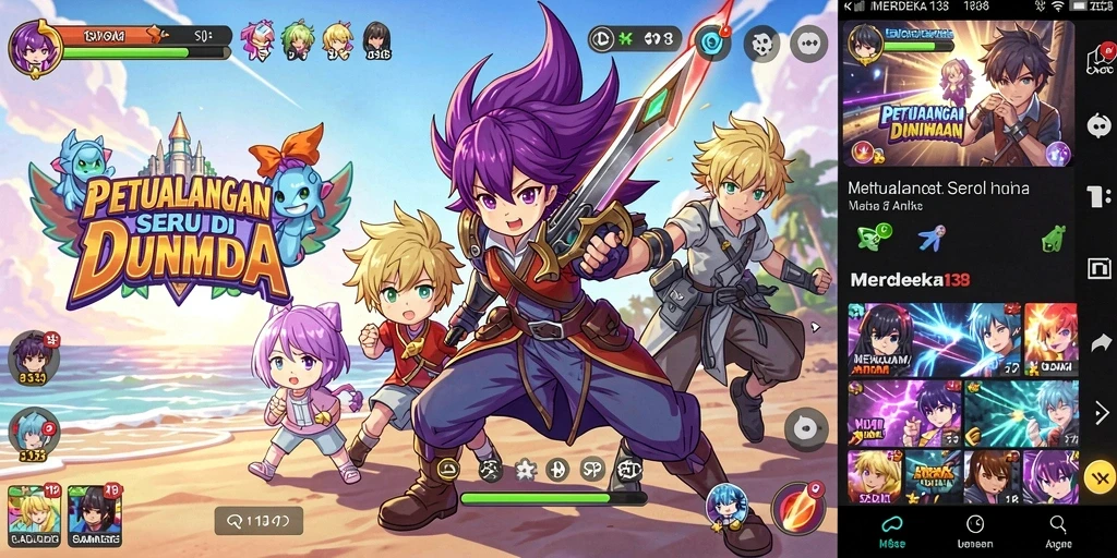 Tangkapan layar gameplay menarik dari MERDEKA138.