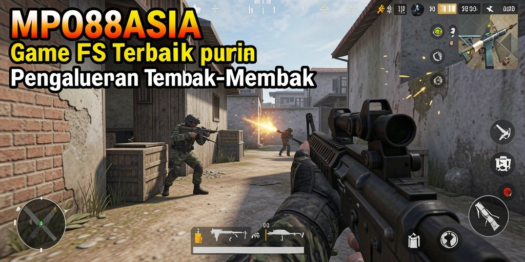 Screenshot MPO88ASIA menampilkan aksi tembak-menembak yang intens.