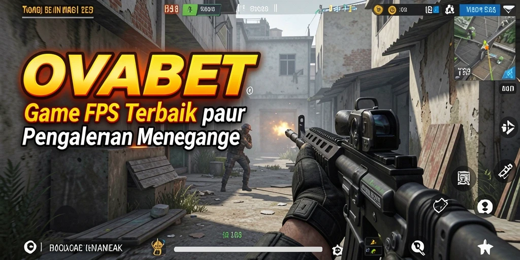 Tampilan gameplay OVABET dengan aksi tembak-menembak yang dramatis.