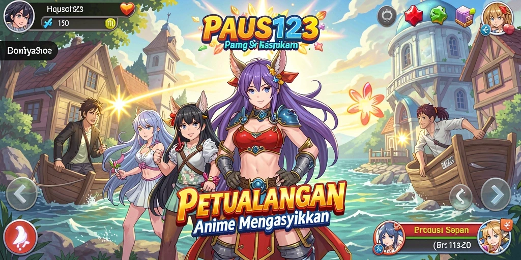 Tampilan gameplay PAUS123 yang menarik dan penuh warna.