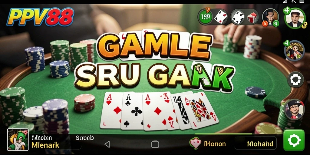 Screenshot gameplay PPV88 yang menampilkan strategi Gaple terbaik.