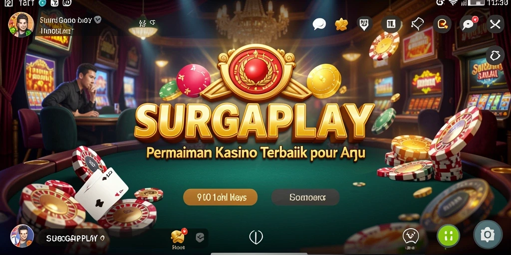 Tampilan gameplay Kasino SURGAPLAY yang menakjubkan.