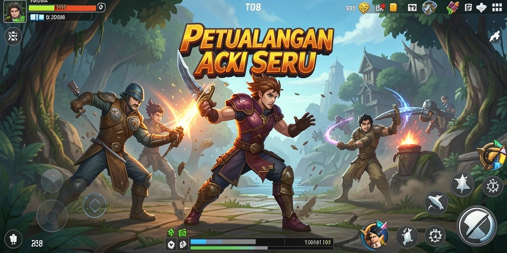 Screenshot utama TO288 menampilkan aksi seru dalam permainan.