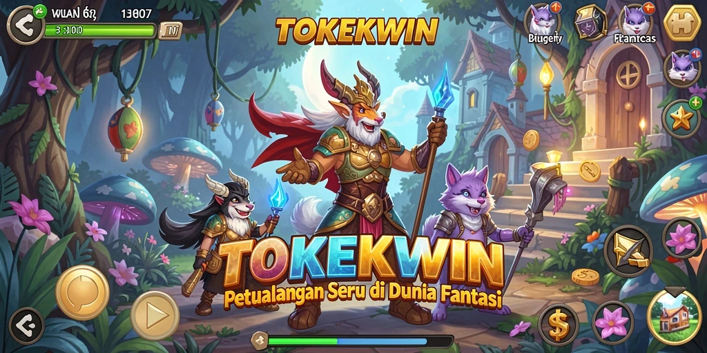 Tampilan gameplay seru dalam dunia petualangan TOKEKWIN.