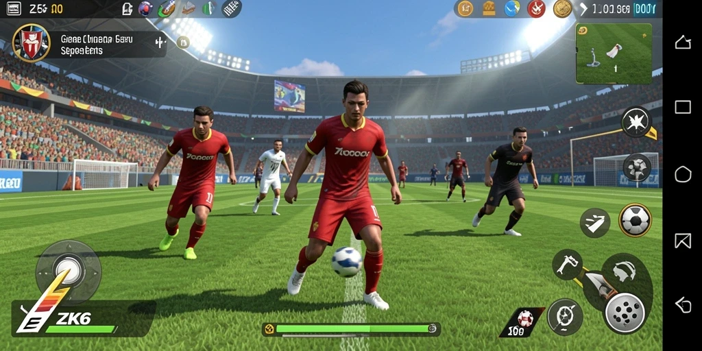 Screenshot utama ZK6 menampilkan aksi kompetitif yang mendebarkan.