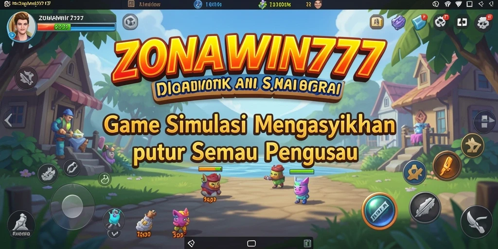 Screenshot gameplay ZONAWIN777 menampilkan aktivitas simulasi yang seru dan interaktif.